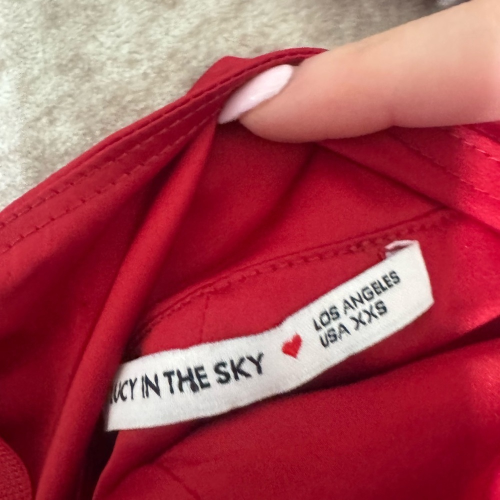 Lucy in the sky satin a line halter dress size xxs - Picture 3 of 3